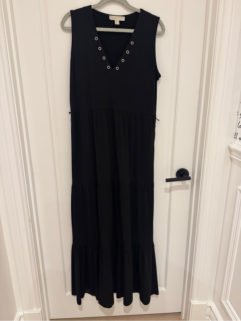 MICHAEL Michael Kors Black Sleeveless Maxi Dress (Without the belt.)